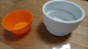 マフィン型の代用品　ココット皿の厚み
