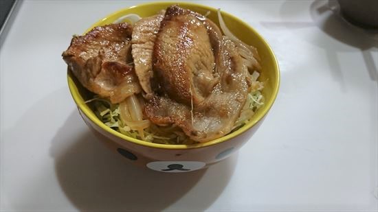 豚丼スタミナレシピ　完成